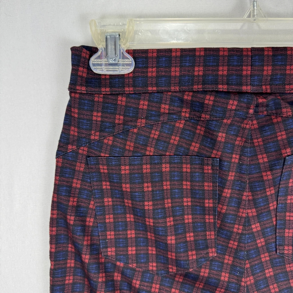 Anthropology Sanctuary Findley Plaid Red and Blue Leggings Size Small - Picture 7 of 14